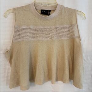 Urban Outfitters Tan Sleeveless Muscle Tee